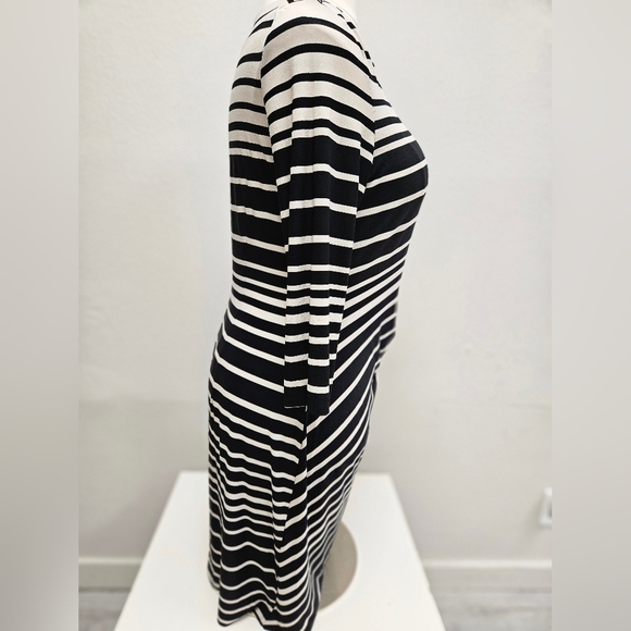 NORTHSTYLE Black and White Stripws Dress 16P - Picture 3 of 7